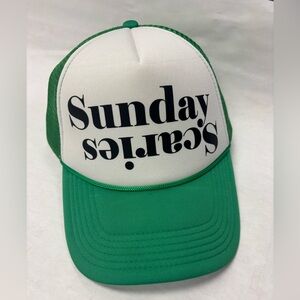 Green and White Trucker Hat